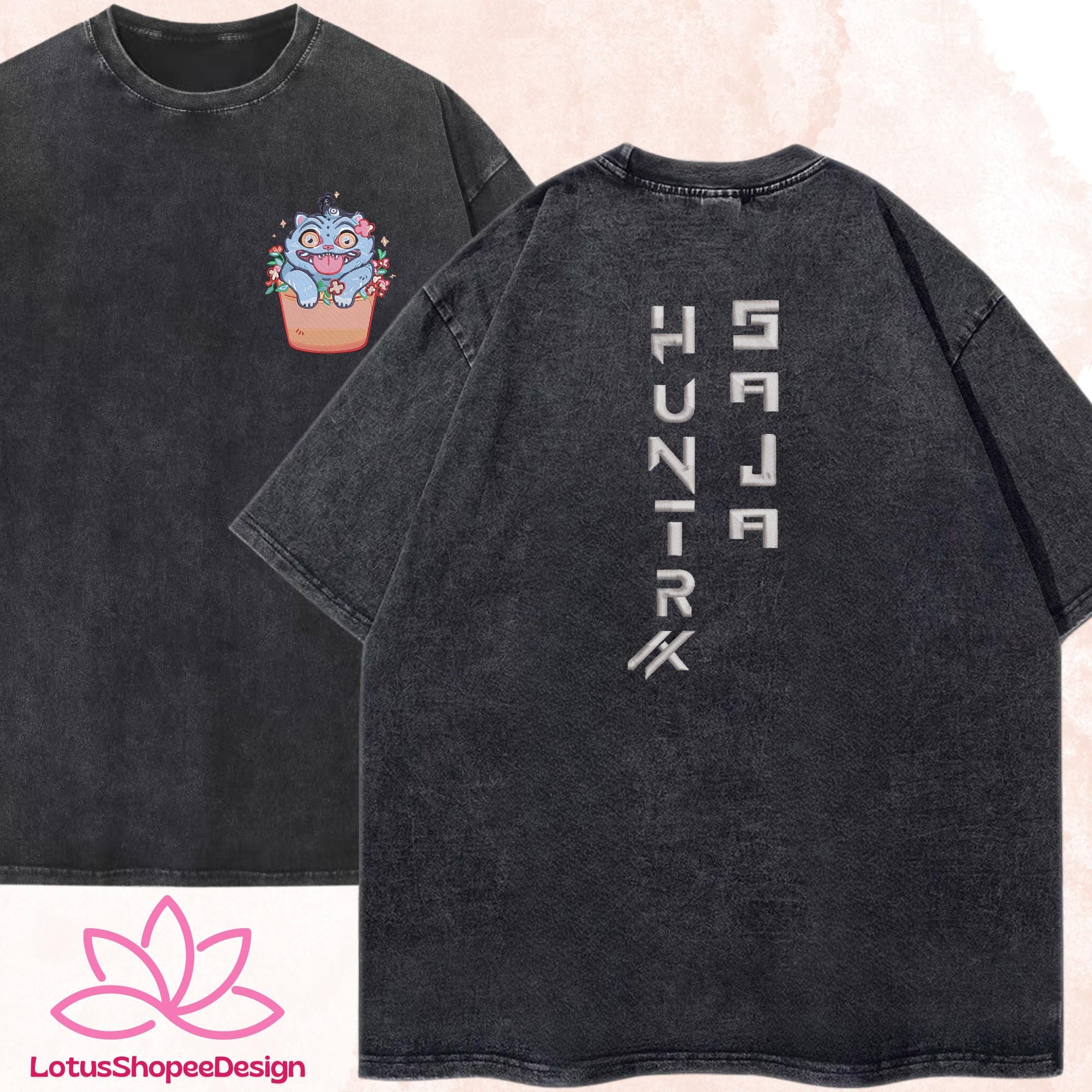 Embroidered Funny Demon Hunters Tiger And Bird Tee Hunter Fan Shirt