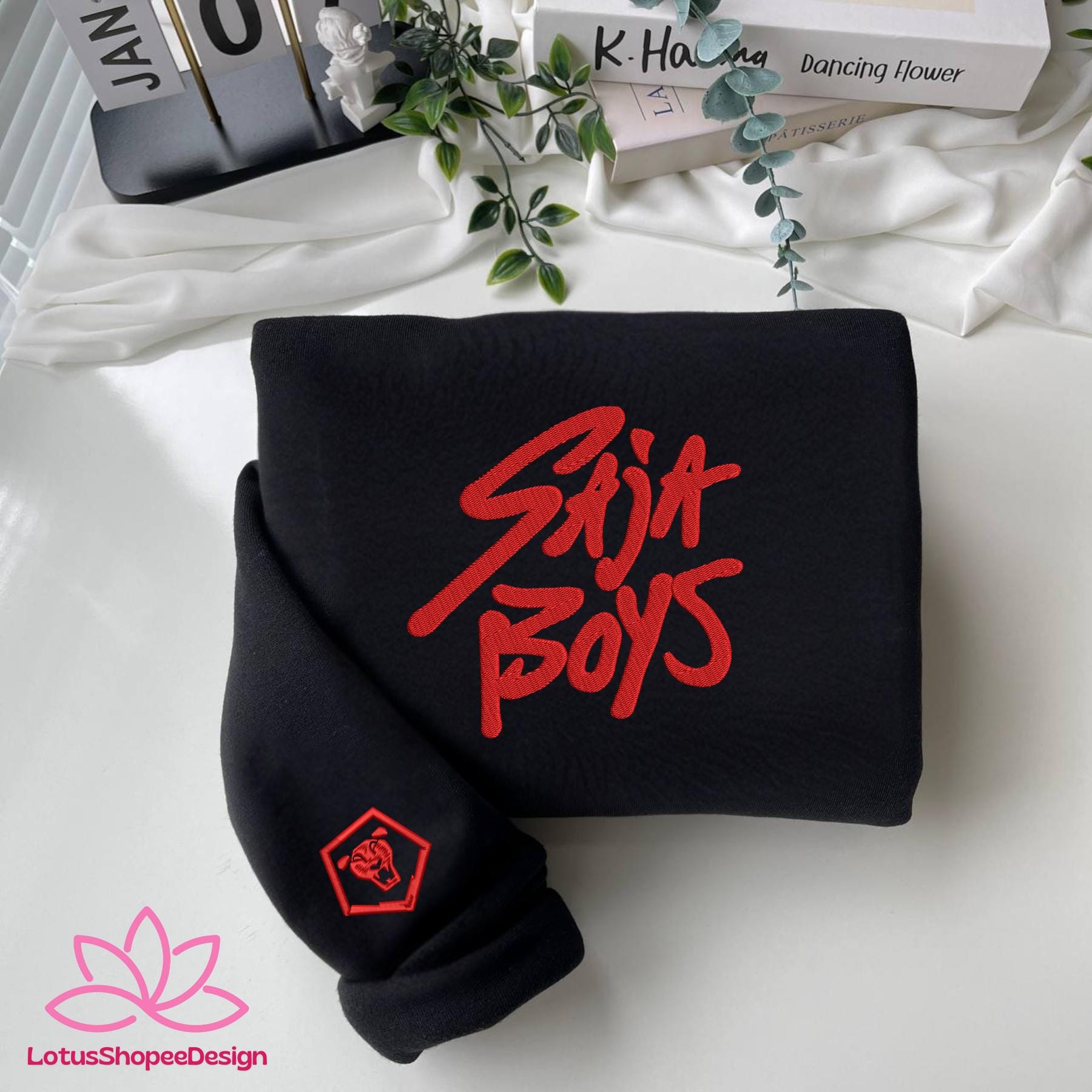 KPOP Band Saja Boys Embroidered Sweatshirt Demon Hunter Fan Shirt