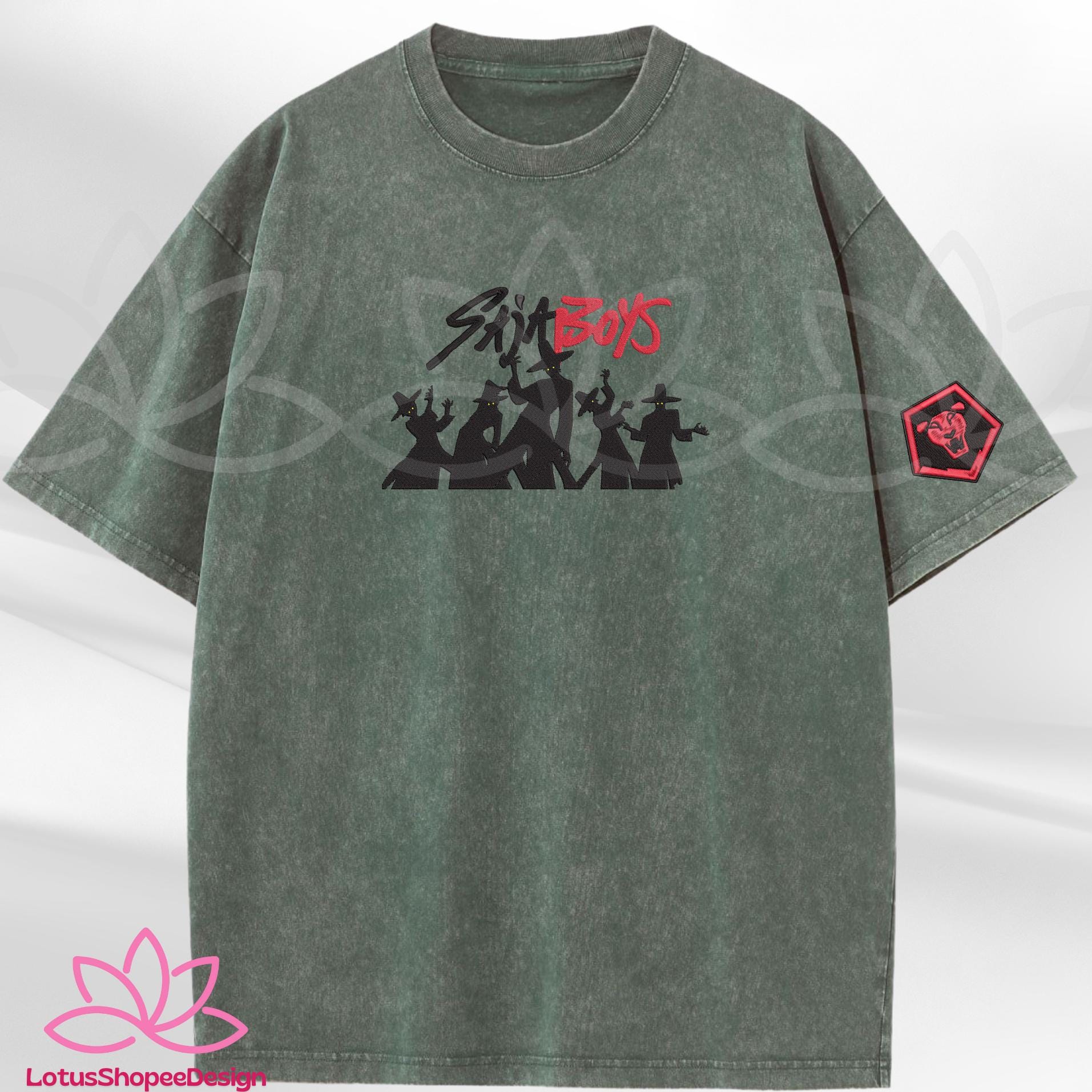 Embroidered Demon Hunter Jinu Shirt SajaBoys Your Idol Tee