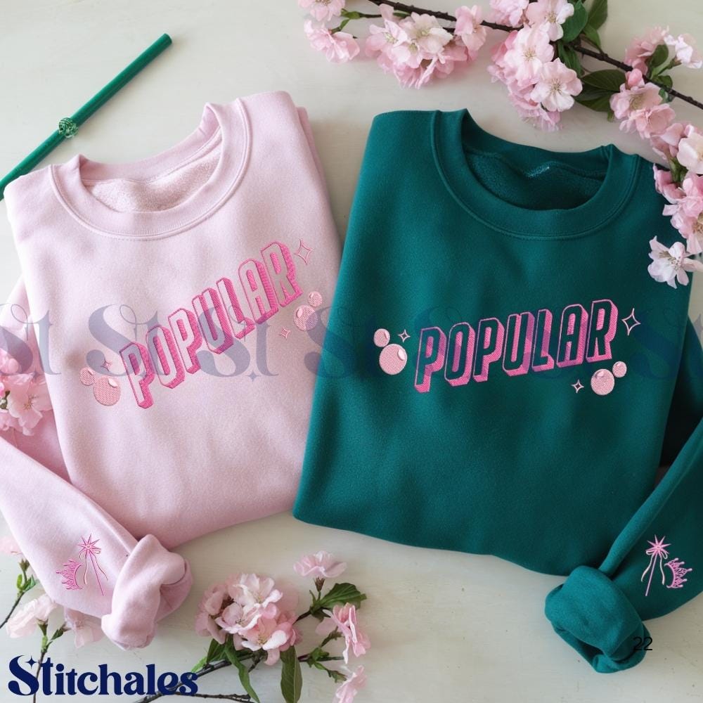 Embroidered Popular Glinda Sweatshirt Wicked For Good Hoodie