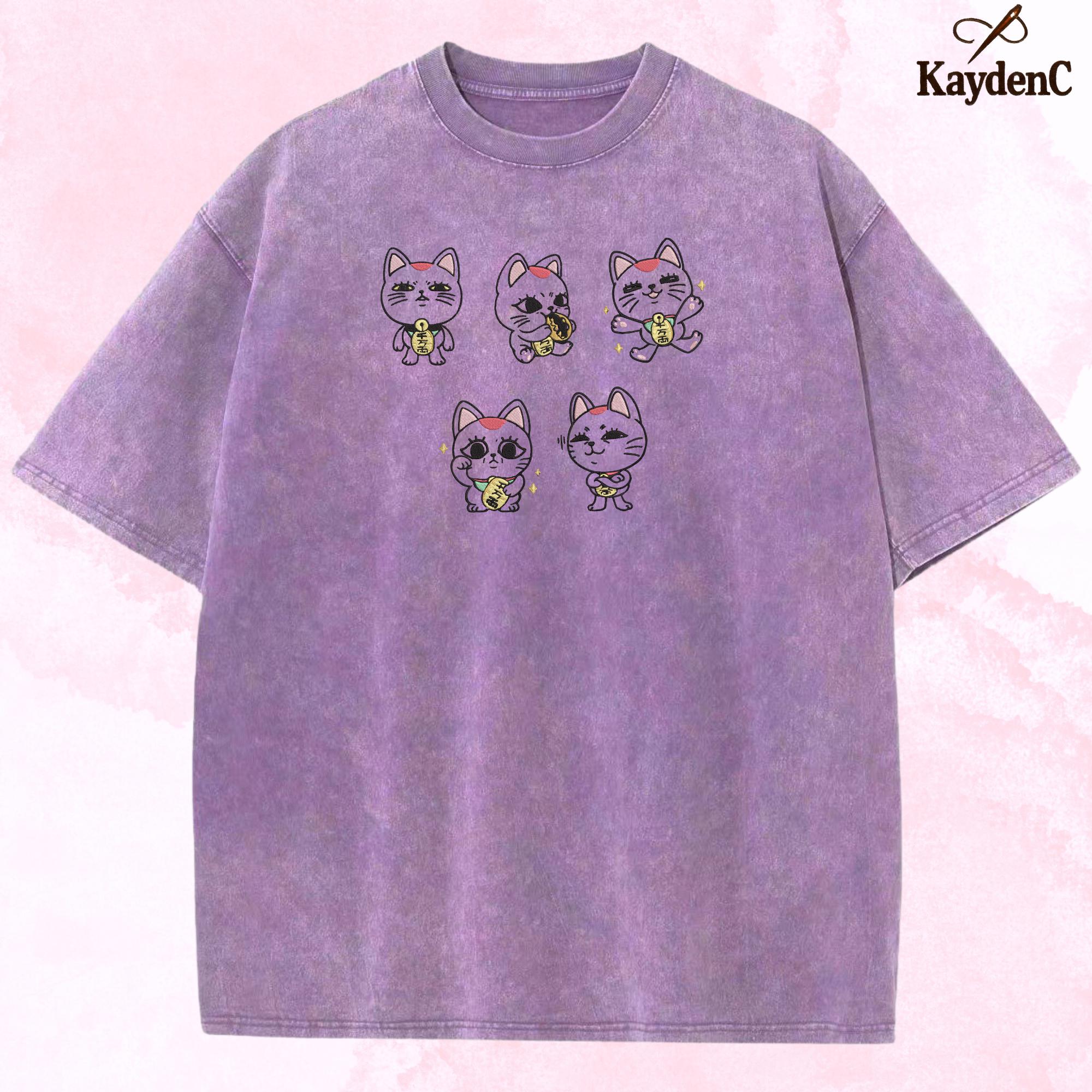 Embroidered Dandadan Washed Shirt Seiko Turbo Grandny-Inspired Top