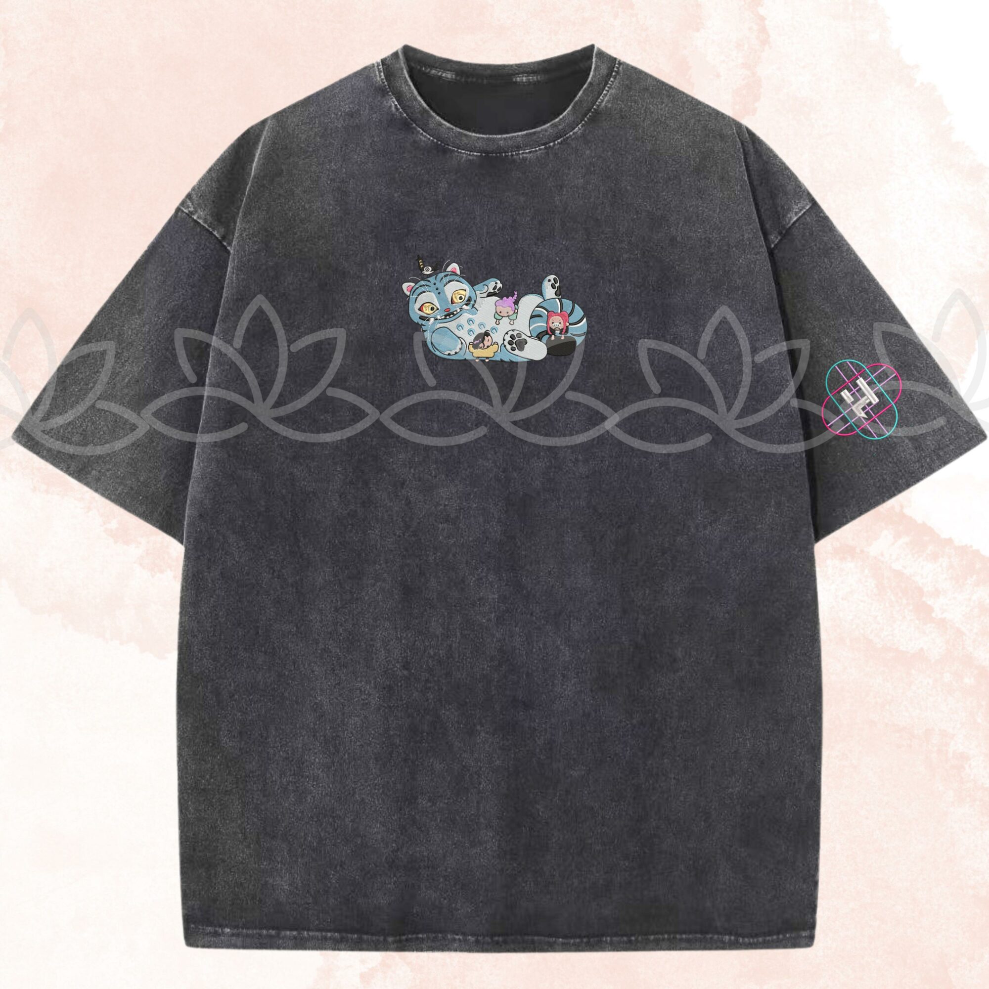 Embroidered Huntrix Saja Girls With Derpy Demon Hunters Gift For Her