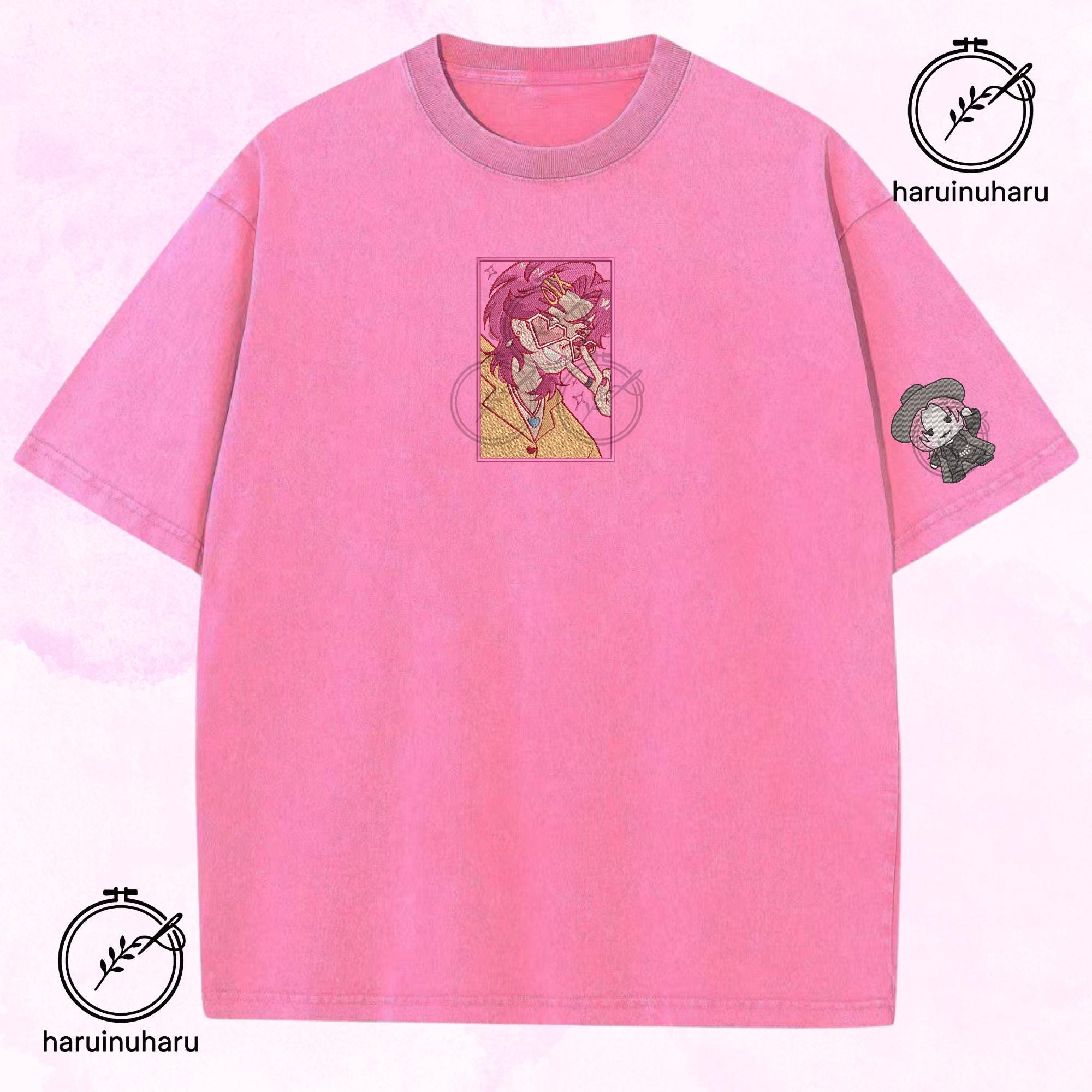 Embroidered KPOP Band Saja Boys Washed TShirt Romance – Demon Hunter Design
