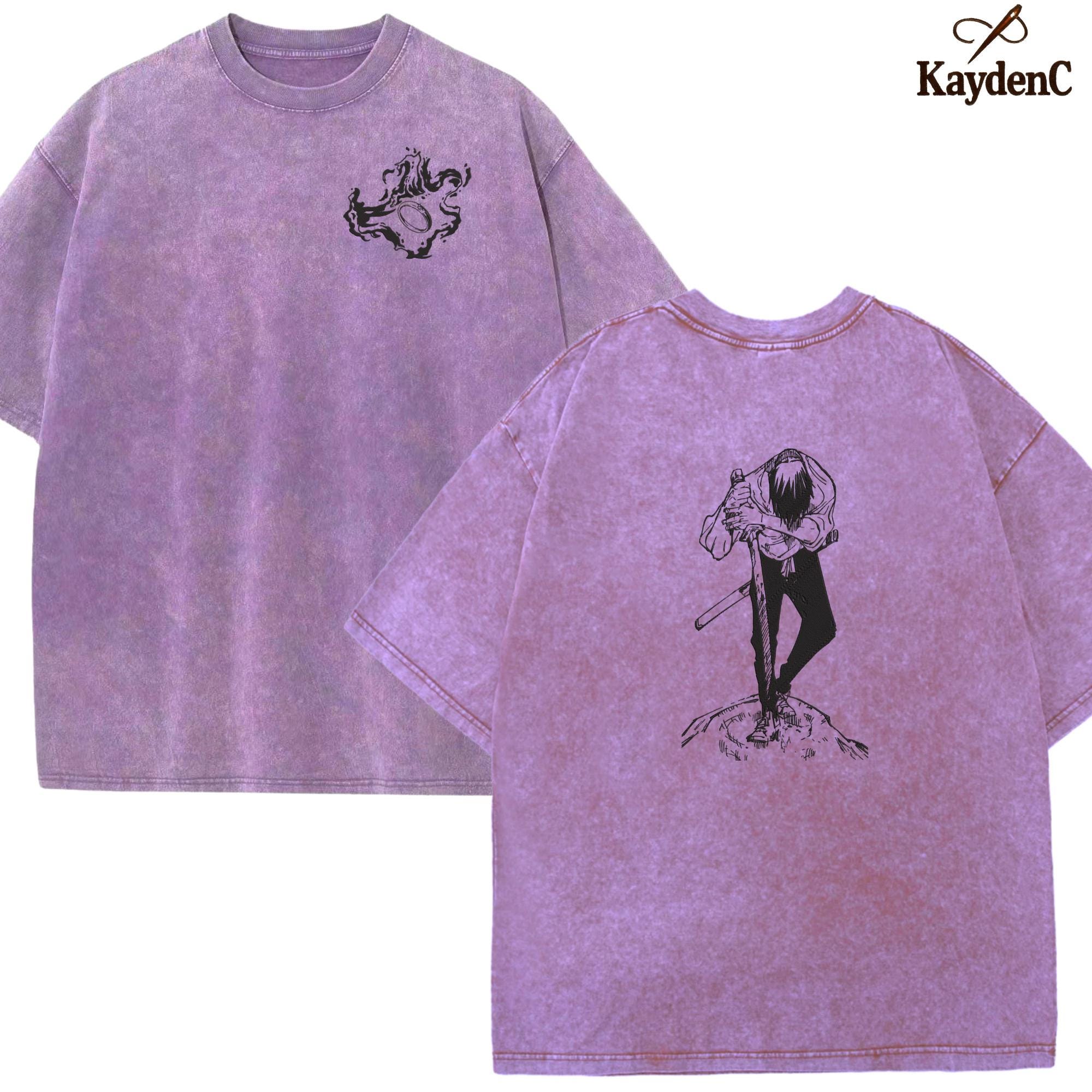 Yuta Okkotsu – Embroidered Jujutsu Kaisen Washed Shirt Cursed Technique Mimicry Design