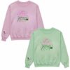 Wicked For Good Glitter Embroidered Color Block Sweatshirt Elphaba Glinda Two Tone Hoodie