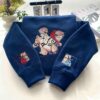 Sukuna & Yuji – Embroidered Jujutsu Kaisen Sweatshirt Malevolent Shrine-Inspired Sweater
