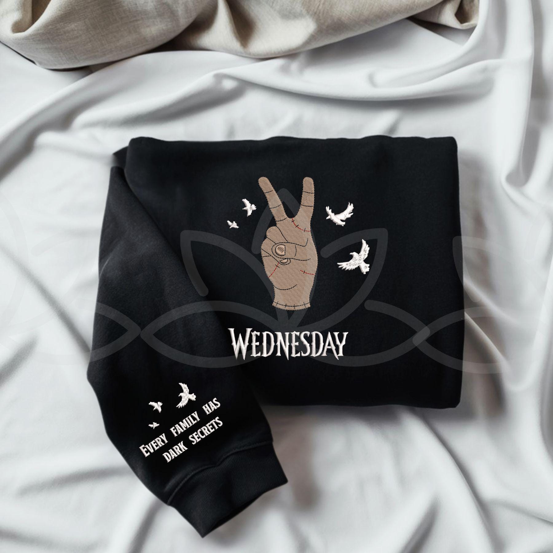 Embroidered Wedsday Halloween Shirt Every Family Has Secrets Sweatshirt