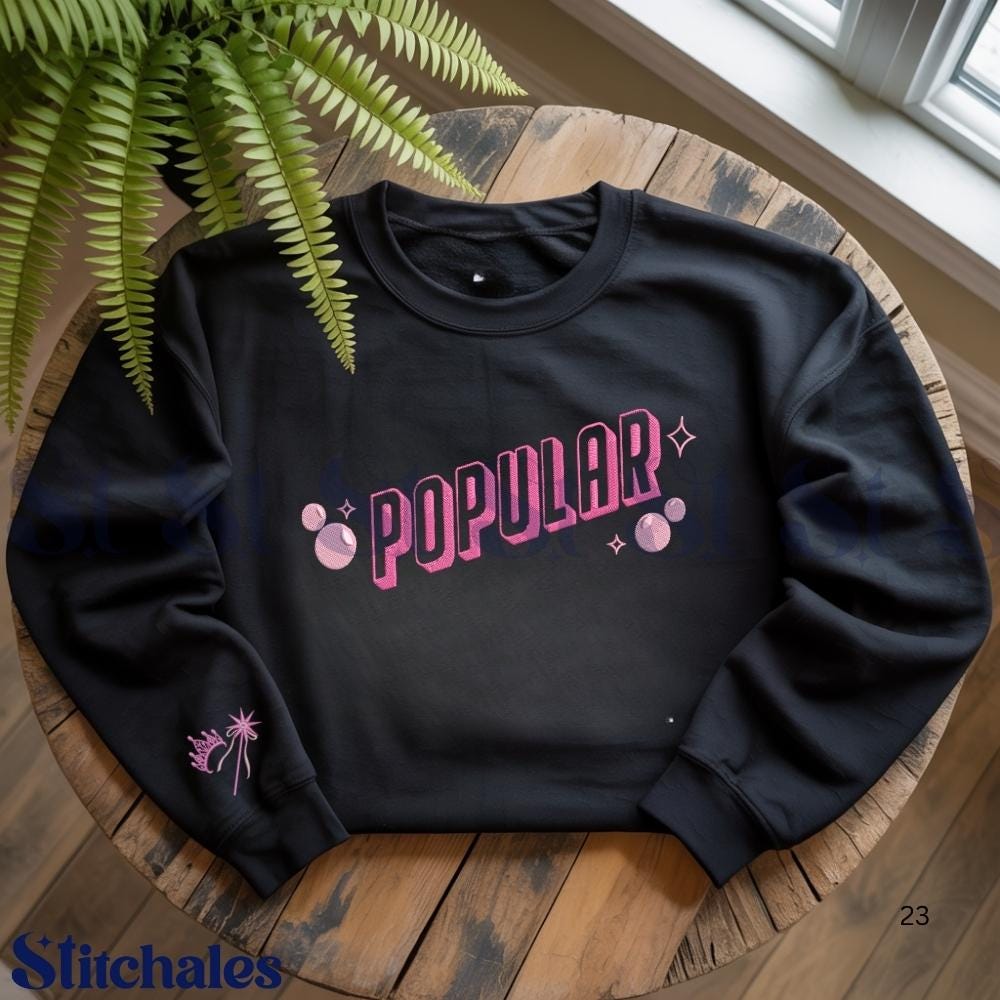 Embroidered Popular Glinda Sweatshirt Wicked For Good Hoodie