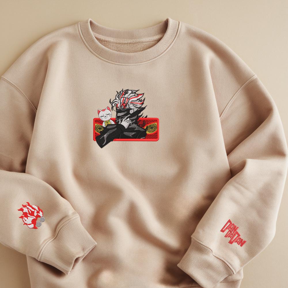 Okarun – Embroidered Dandadan Sweatshirt Alien And Ghost Seiko Turbo Grandny Gifts