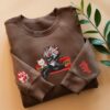 Okarun Embroidered Dandadan Sweatshirt Alien And Ghost – Seiko Turbo Grandny Design