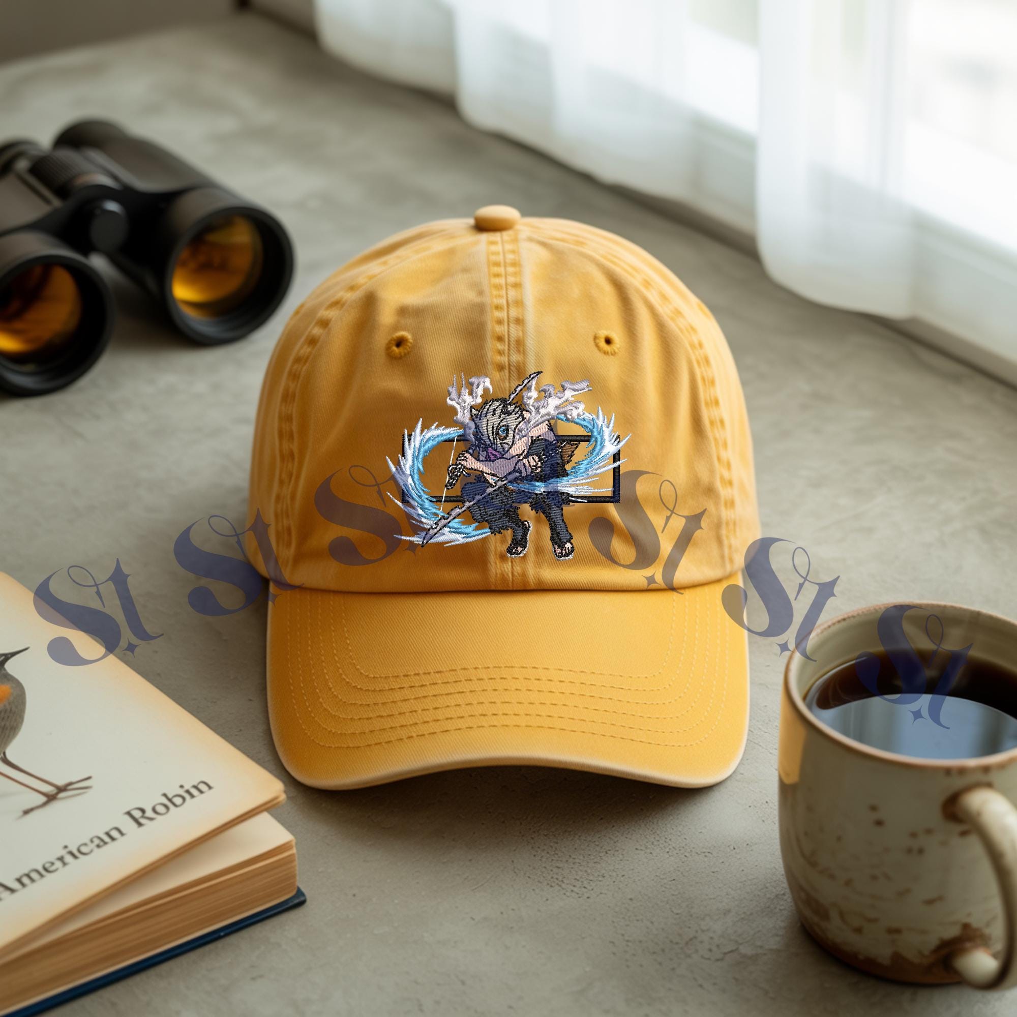 Embroidered Beast Breathing Washed Cap Perfect Gifts For Anime Lovers