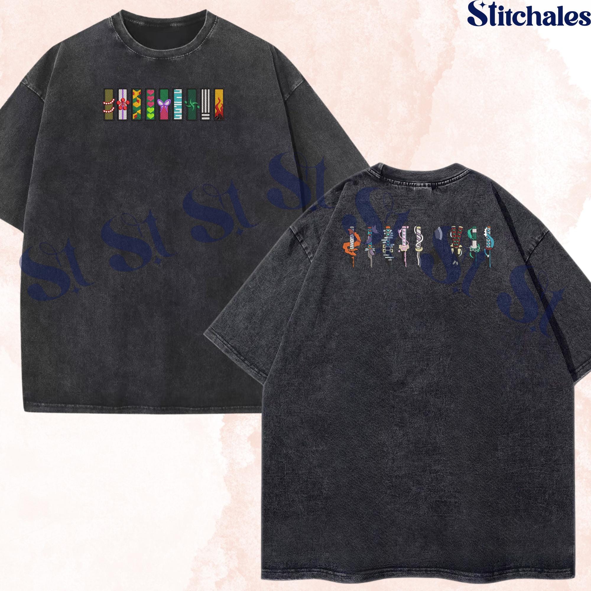 Embroidered Demon Slayer Washed Shirt Hashira – Killer Corps Design