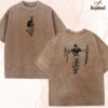 Toji Fushiguro – Embroidered Jujutsu Kaisen Washed Shirt Tenyo Jubaku Design