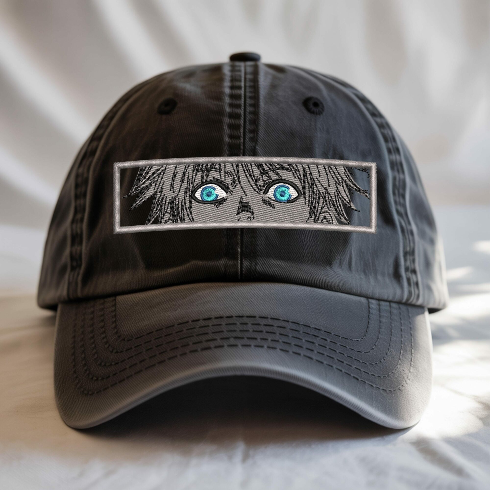 Gojo Satoru – Embroidered Anime Washed Hat Limitless Cursed Technique Design