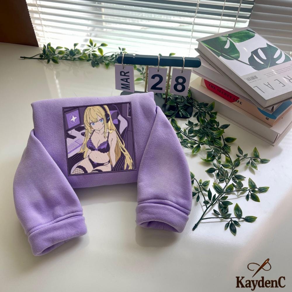 Custom Anime Sweatshirt Embroidered Favourite Character-Inspired Design Perfect Gifts For Lovers