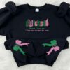 Wicked Glitter Embroidered Sweatshirt: Defying Gravity Hoodie Christmas Gifts For Her