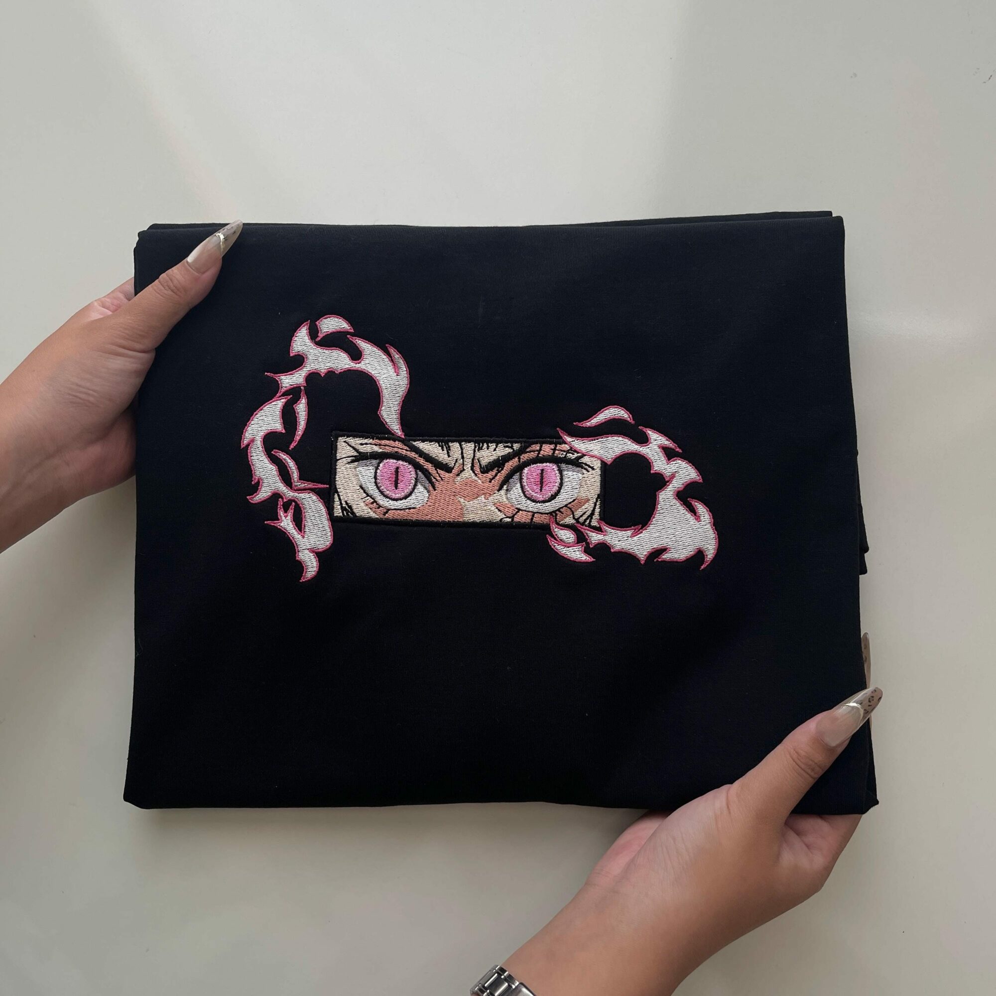 Embroidered Anime Sweatshirt, Hashira - Demon Killer Corps Shirt, Demon Killer Sweater, Breathing Skill-Inspired Hoodie, Gifts for KnY Lover