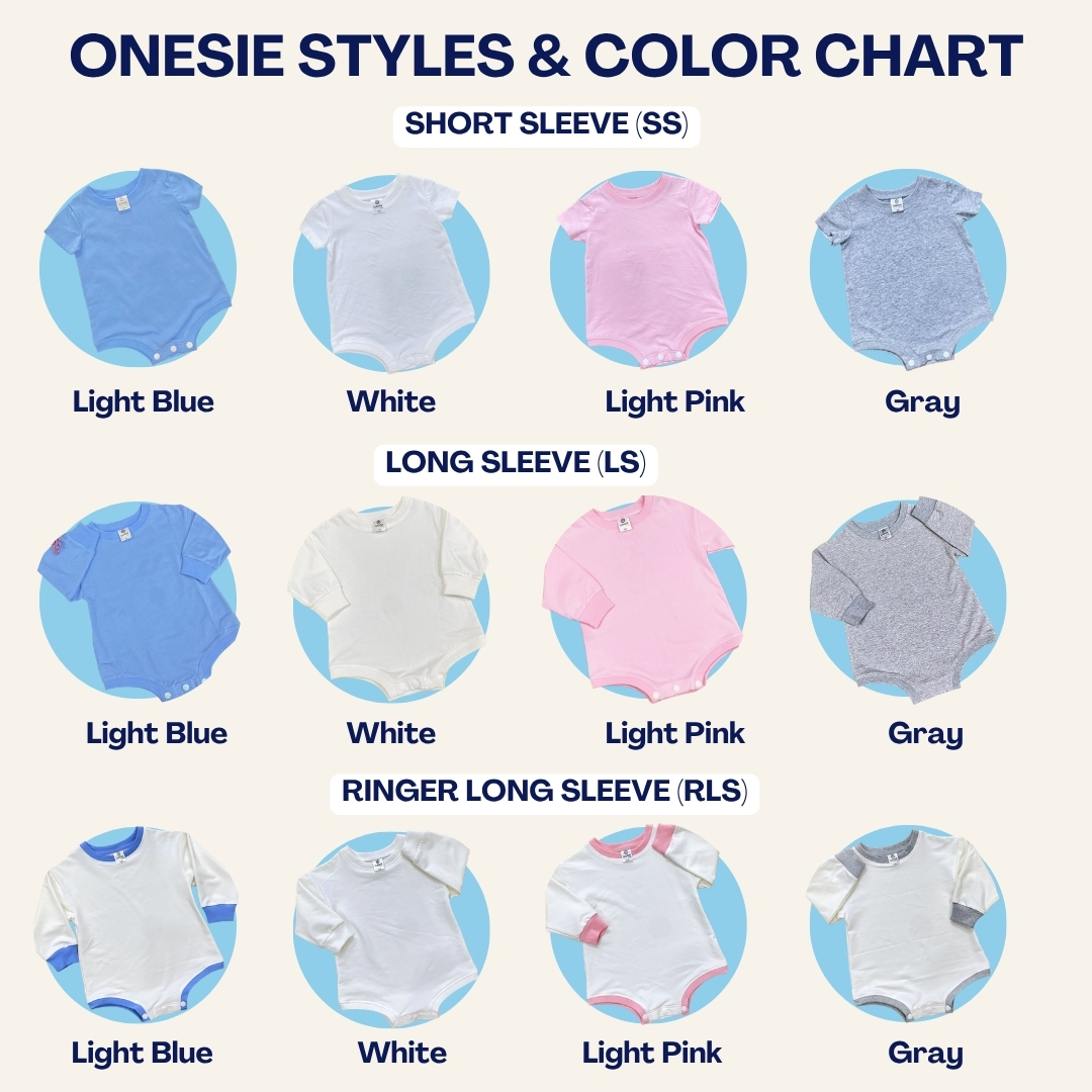 Size Chart 9 Size Chart Onesie color chart