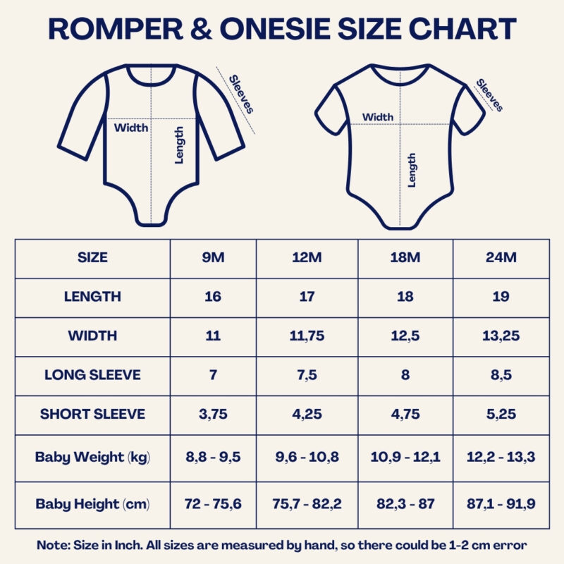 Personalized Poka Face Embroidered Romper Linen Cute Birthday Gift For Baby Newborn 7 Personalized Poka Face Embroidered Romper Linen Cute Birthday Gift For Baby Newborn Romper size chart
