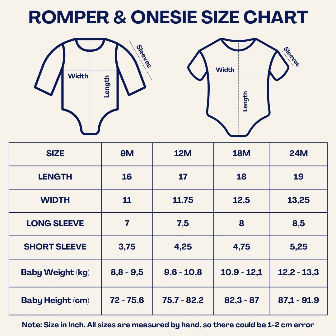 Size Chart 7 Size Chart Romper size chart