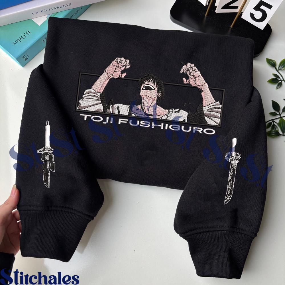 Embroidered Anime Sweatshirt: Tenyo Jubaku Sorcery Battle Design