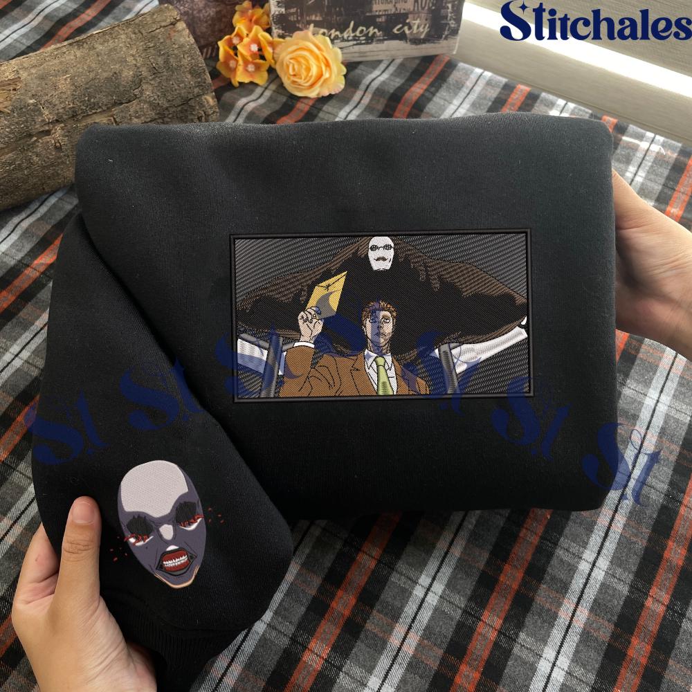 Embroidered Anime Sweatshirt: Deadly Sentencing – Executioner’s Sword Hoodie Gifts For JJK Lovers