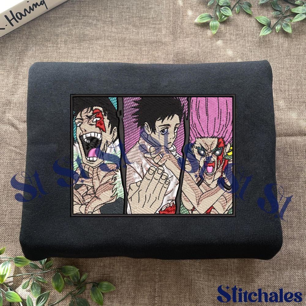 Embroidered Anime Sweatshirt: Culling Game – Sendai Colony Hoodie Gifts For JJK Lovers