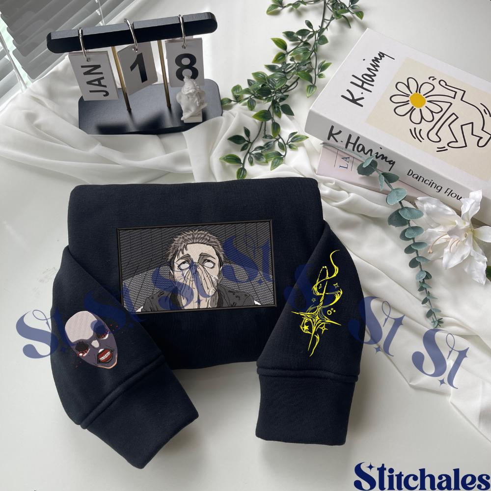 Embroidered Anime Sweatshirt: Deadly Sentencing – Executioner’s Sword Hoodie Gifts For JJK Lovers