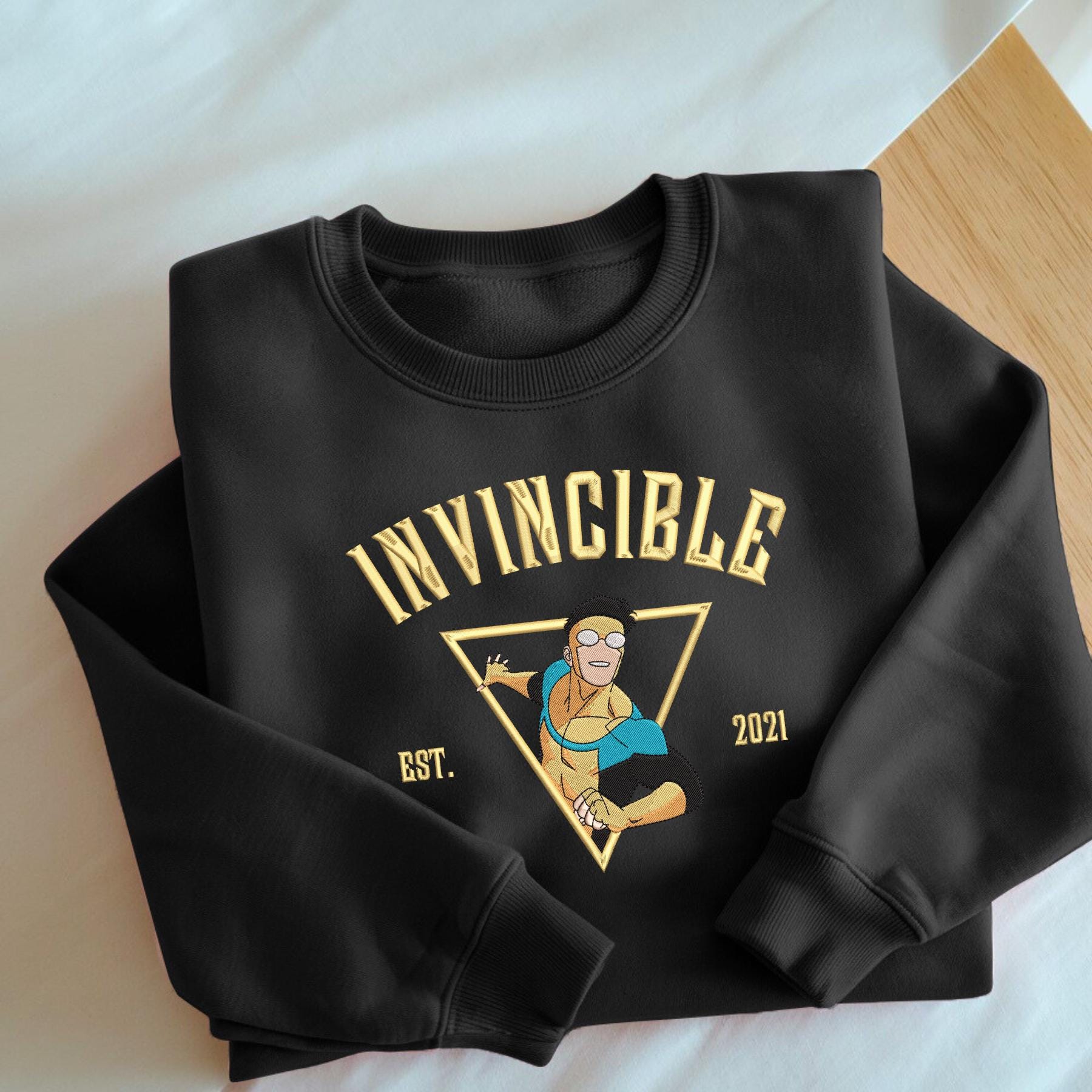 Invincble Characters Comic Embroidered Sweatshirt Studio Hero Movie Shirt University Fan Gift Universe Cartoon Tee