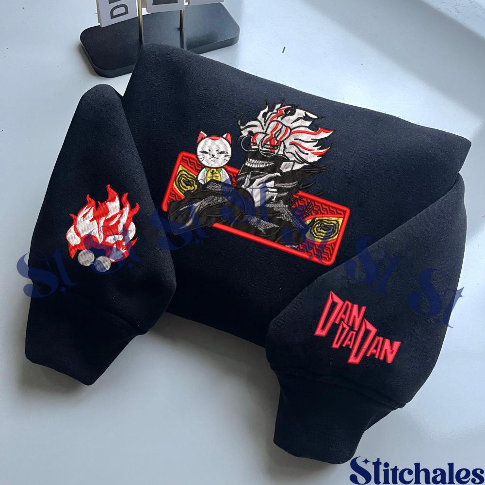 Embroidered Anime Sweatshirt: Seiko Turbo Grandny Alien & Ghost Design