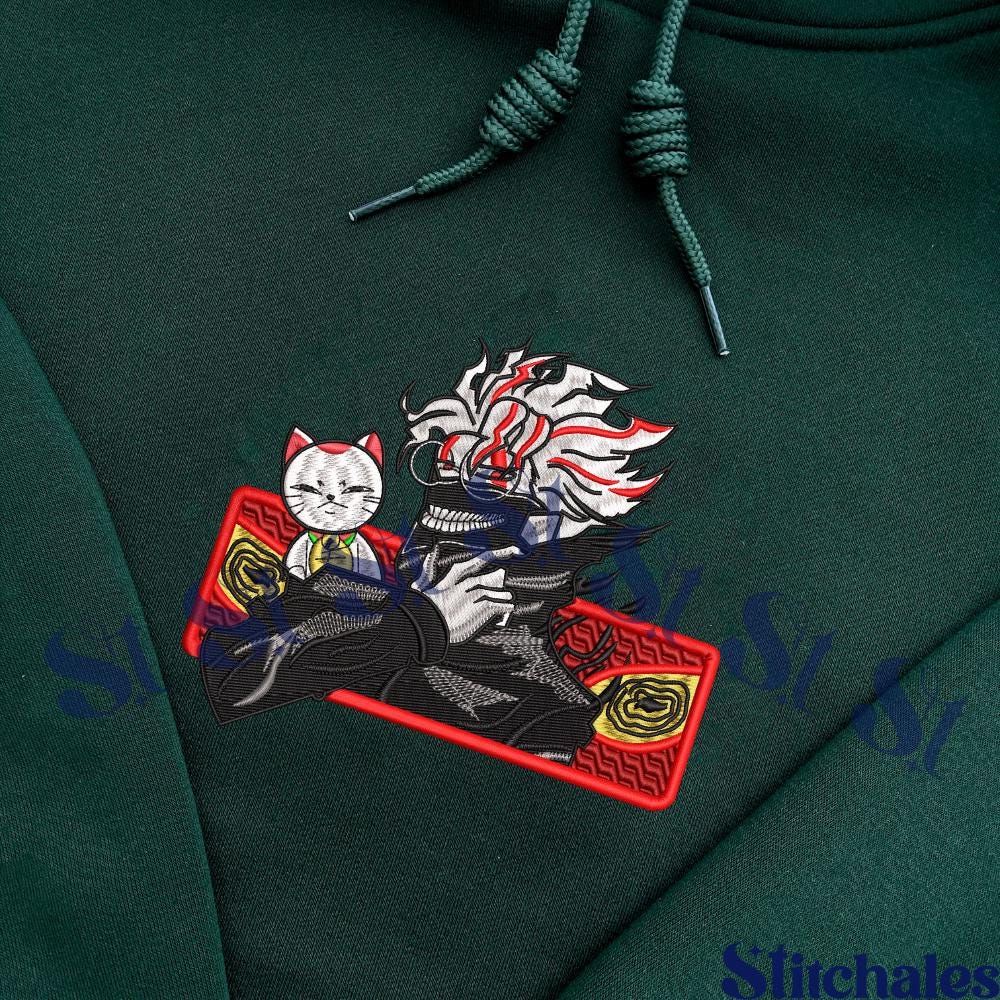 Embroidered Anime Sweatshirt: Seiko Turbo Grandny Alien & Ghost Design
