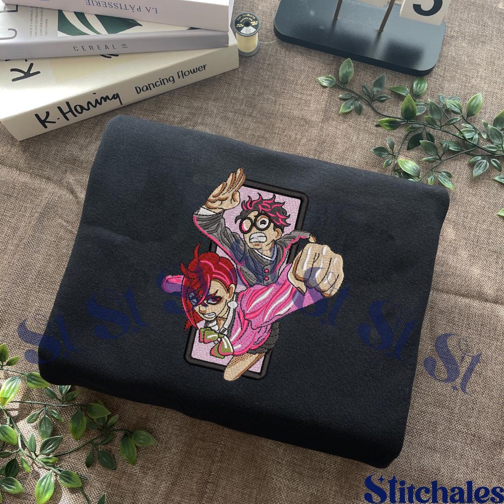 Embroidered Anime Sweatshirt: Alien Ghost Seiko Design