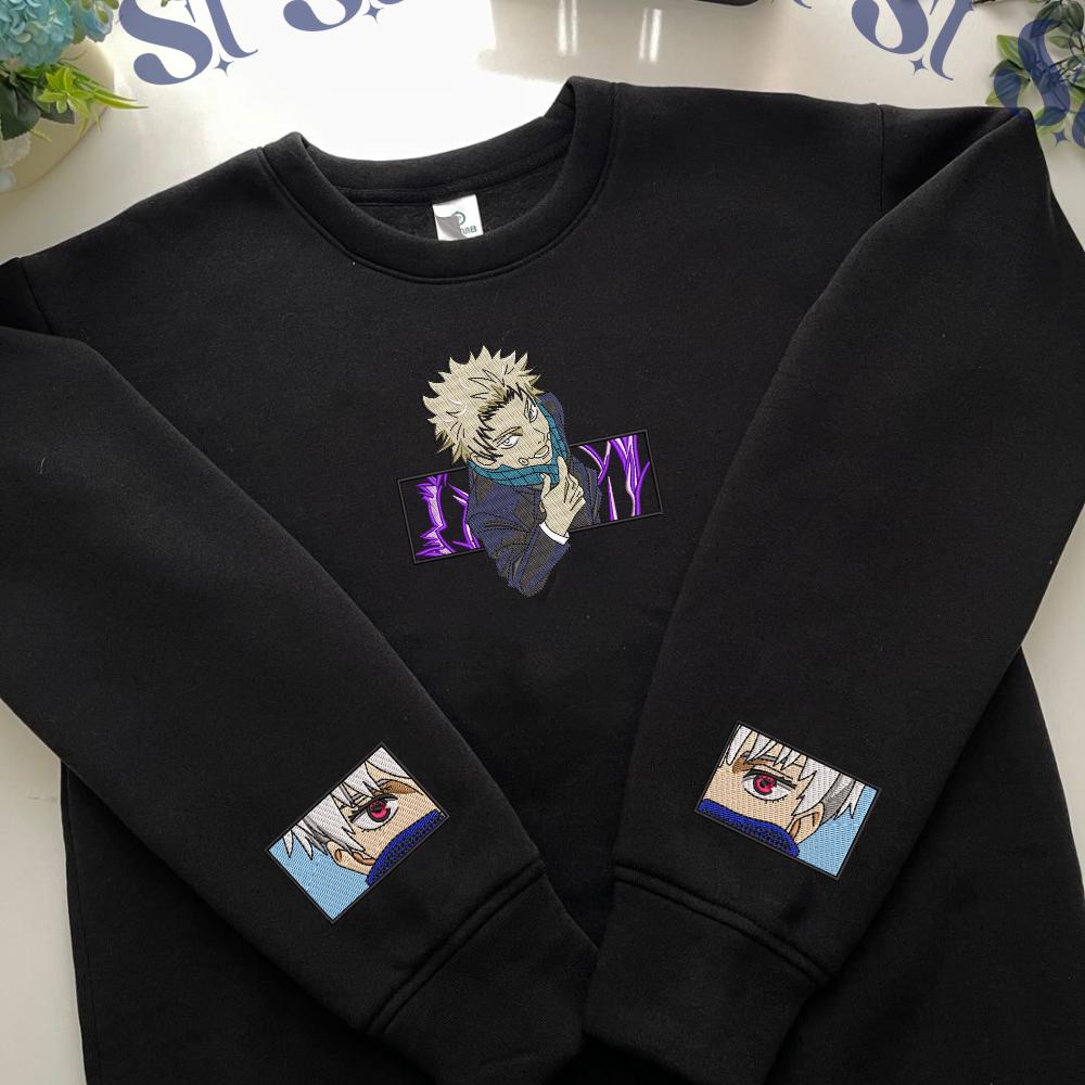 Embroidered Anime Sweatshirt: Cursed Speech Technique Design Gifts For JJK Lovers