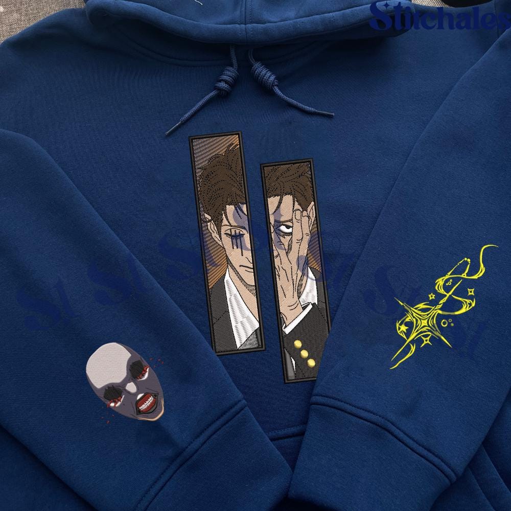 Embroidered Anime Sweatshirt: Deadly Sentencing – Executioner’s Sword Hoodie Gifts For JJK Lovers Embroidered Anime Sweatshirt: Deadly Sentencing – Executioner’s Sword Hoodie Gifts For JJK Lovers