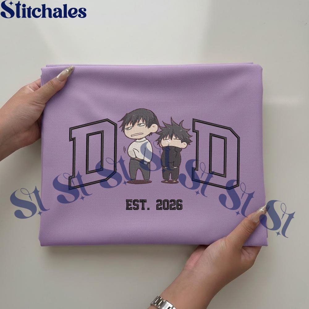 Personalized Dad Anime Embroidered Sweatshirt Custom Characters Embroidery AnimeDad TShirt Fathers Day Gifts For Lovers Personalized Dad Anime Embroidered Sweatshirt Custom Characters Embroidery AnimeDad TShirt Fathers Day Gifts For Lovers