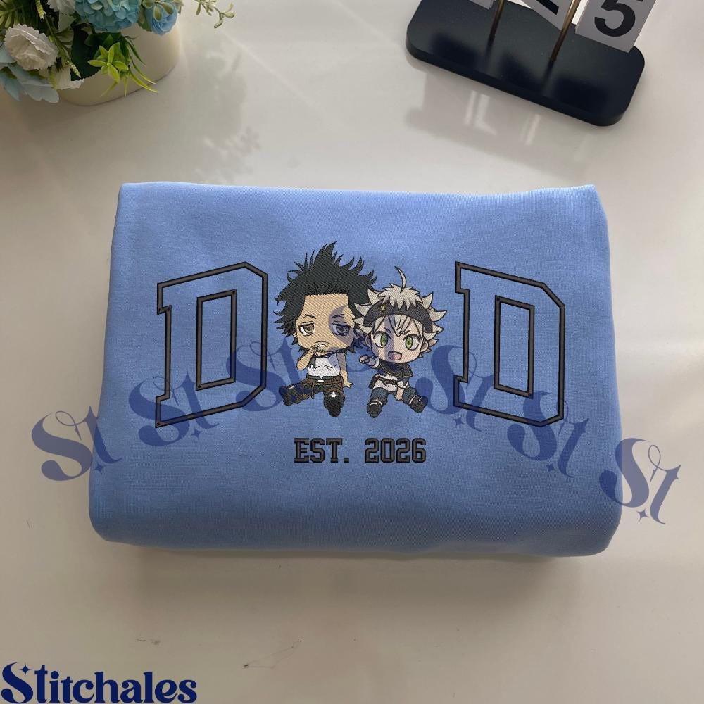 Personalized Dad Anime Embroidered Sweatshirt Custom Characters Embroidery AnimeDad TShirt Fathers Day Gifts For Lovers Personalized Dad Anime Embroidered Sweatshirt Custom Characters Embroidery AnimeDad TShirt Fathers Day Gifts For Lovers