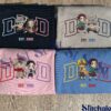 Custom Embroidered Anime Sweatshirt Personalized Demon Killer Hoodie Dad Name & Year Shirt Fathers Day Gifts For KnY Lovers