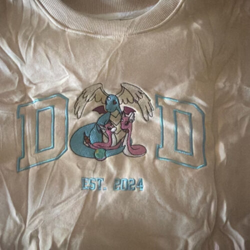 Custom PokaDad Embroidered Shirt Persionalized Anime Characters Sweatshirt Father's Day Gift Birthday For Dad Pocket Beast photo review