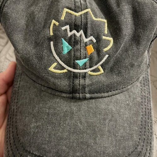 Custom Outline Pokemon Embroidered Washed Hat Fan Gift photo review