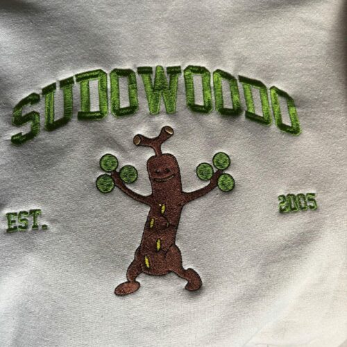 Embroidery Custom PKM Sweatshirt Name And Year University Shirt Organic Cotton Anime Lover Gift photo review