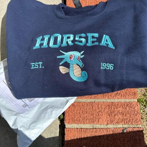 Embroidery Custom PKM Sweatshirt Name And Year University Shirt Organic Cotton Anime Lover Gift photo review