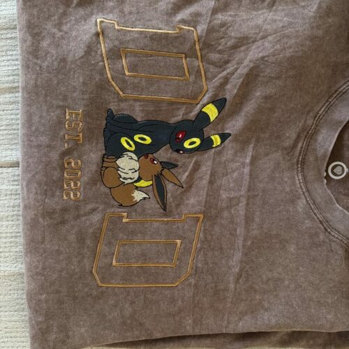 PokaDad Embroidered Washed Shirt Personalized Anime Characters Sweatshirt Custom Father's Day Gift Birthday For Papa Pocket Beast photo review