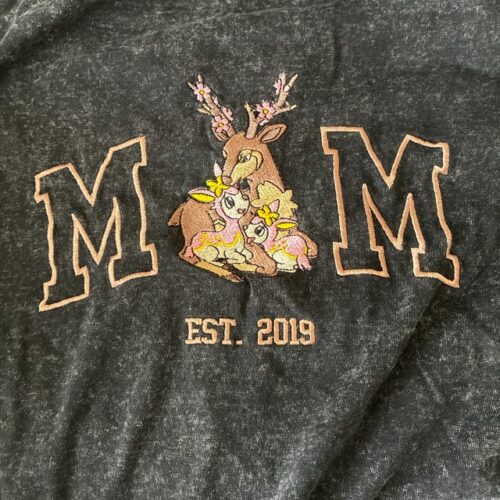 Custom PokaMom Embroidered Washed Shirt Cute Pocket Beast Mum Tee Birthday Gift For Mama Personalized Mother's Day Tshirt photo review