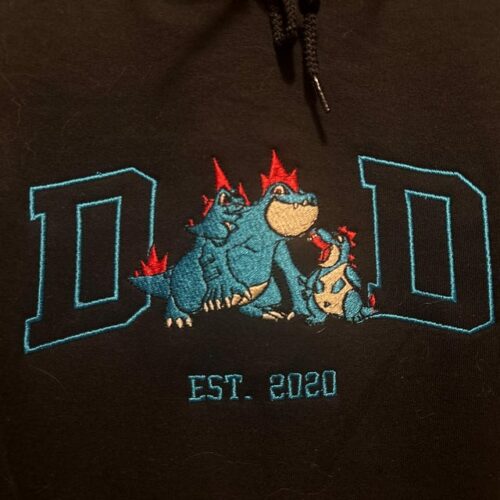 Custom PokaDad Embroidered Shirt Persionalized Anime Characters Sweatshirt Father's Day Gift Birthday For Dad Pocket Beast photo review