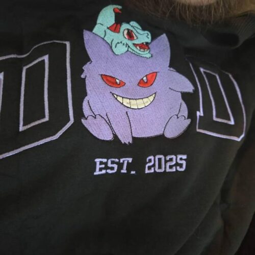 Custom PokaDad Embroidered Shirt Persionalized Anime Characters Sweatshirt Father's Day Gift Birthday For Dad Pocket Beast photo review