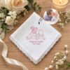 Lily Of The Valley Embroidered Linen Apron – Personalized Floral Kitchen