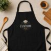 Custom Logo Embroidered Linen Apron – Personalized Chef & Kitchen Apron