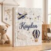 Personalized Floral Embroidered Wedding Handkerchief Custom Mother Of Bride Hankie Wildflower Bouquet Keepsake Blue Favor
