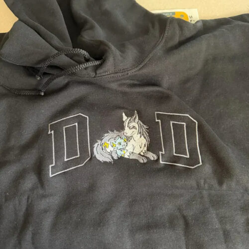 PokaDad Custom Embroidered Shirt Persionalized Anime Characters Sweatshirt Father's Day Gift Birthday For Dad Pocket Beast photo review