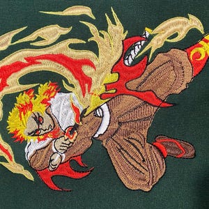 Embroidered Anime Sweatshirt, Rengoku - Flame Breathing Hoodie photo review